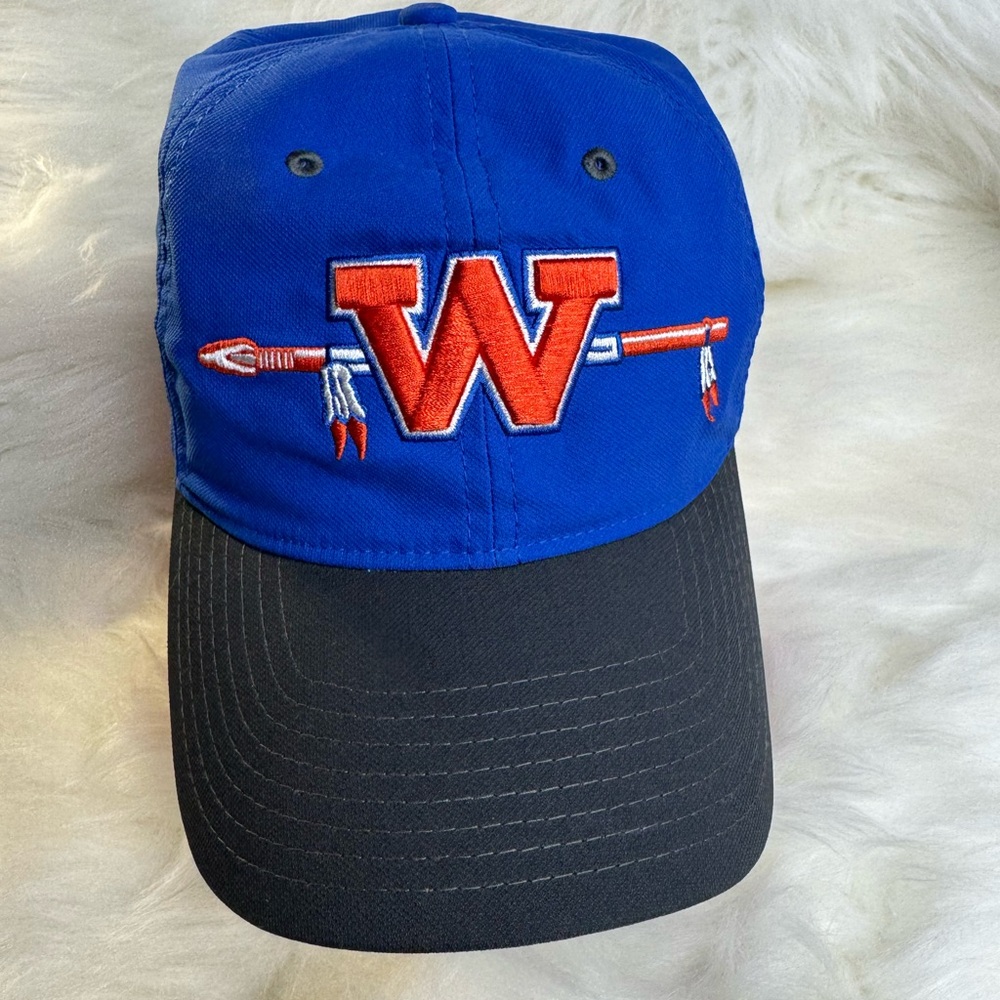 Nike Blue and Orange Hat with Classic Design